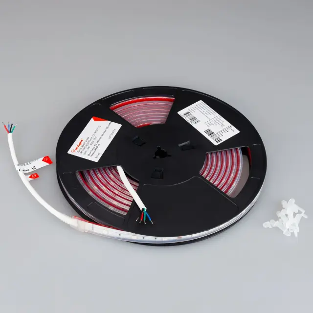 Светодиодная лента герметичная RTW-PS-B30-13mm 12V RGB (7.2 W/m, IP67, 5060, 5m), ракурс 3