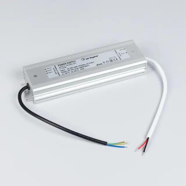 Блок питания ARPV-24200-B1 (24V, 8,3A, 200W), ракурс 2