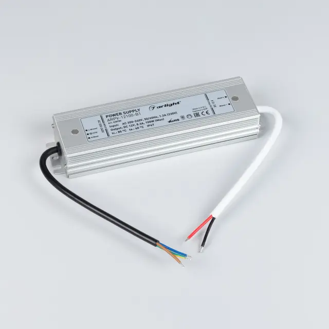 Блок питания ARPV-12100-B1 (12V, 8,3A, 100W), ракурс 2