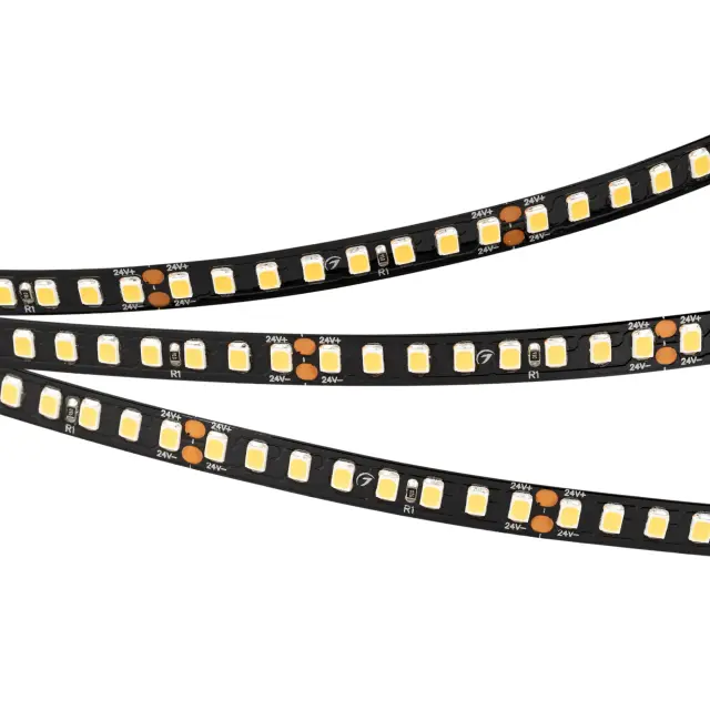 Светодиодная лента RT-A160-BLACK-8mm 24V Day4000 (12 W/m, IP20, 5m)