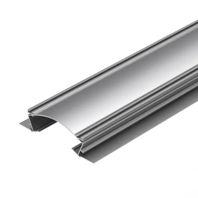 Профиль с экраном ALM-ARC-DOUBLE-2000 ANOD+FROST, ракурс 2