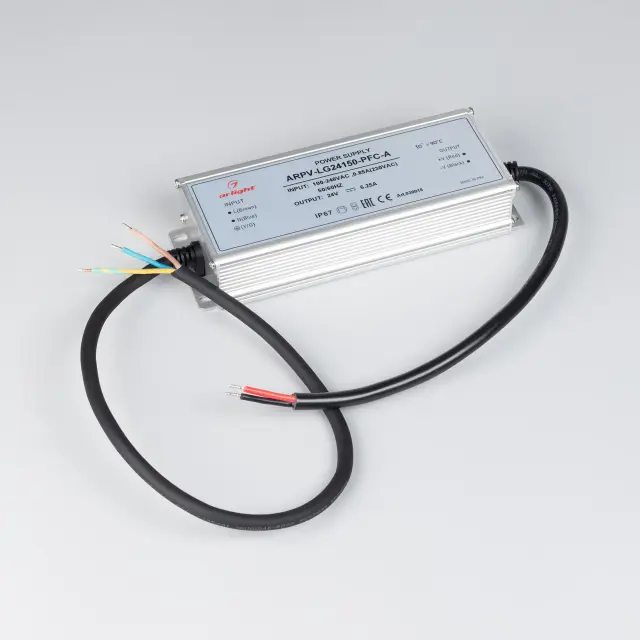 Блок питания ARPV-LG24150-PFC-A (24V, 6.25A, 150W), ракурс 2
