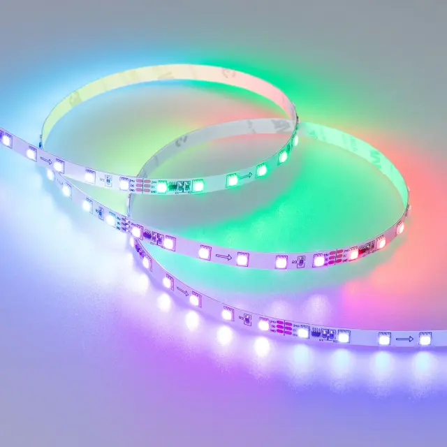 Светодиодная лента SPI-F72-7mm 24V RGB-PX6 (14.4 W/m, IP20, 3535, 5m)
