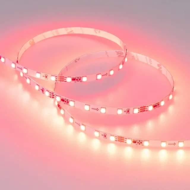 Светодиодная лента SPI-F72-7mm 24V RGB-PX6 (14.4 W/m, IP20, 3535, 5m), ракурс 4