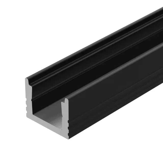 Профиль SL-MINI-8-H6-2000 ANOD BLACK, ракурс 3