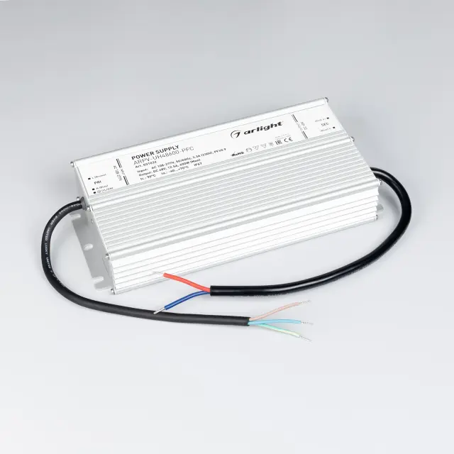 Блок питания ARPV-UH48600-PFC (48V, 12.5A, 600W), ракурс 2