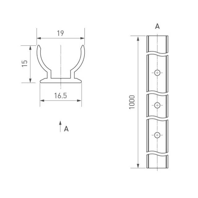 Профиль ARL-MOONLIGHT-R18-1000-TU CLEAR, ракурс 2