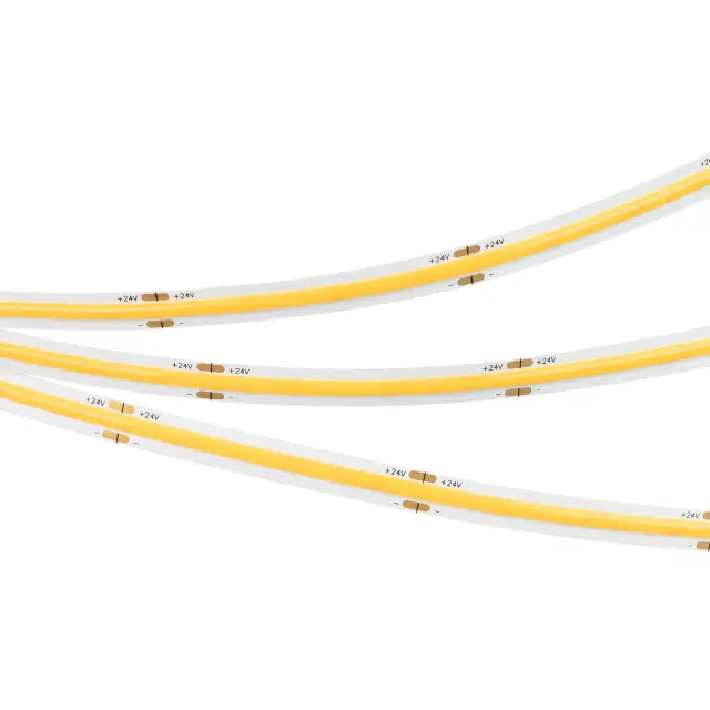 Светодиодная лента COB-X378-8mm 24V Warm2700 (11 W/m, IP20, 5m), ракурс 3