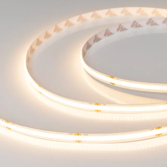 Светодиодная лента COB-X378-8mm 24V Warm3000 (11 W/m, IP20, 5m)