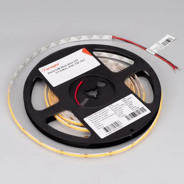 Светодиодная лента COB-X544-8mm 24V Warm2700 (11.5 W/m, IP20, 5m), ракурс 3