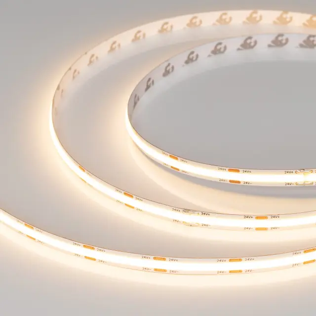 Светодиодная лента герметичная COB-NANO-X544-8mm 24V Warm3000 (11.5 W/m, IP65, CSP, 5m)