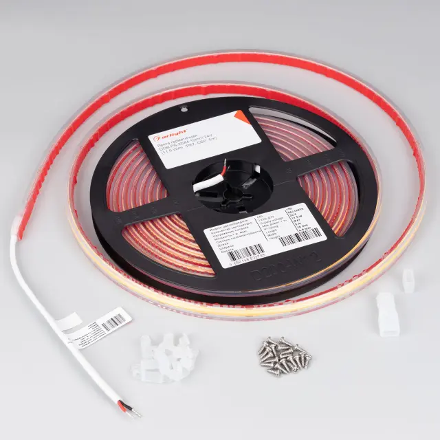 Светодиодная лента герметичная COB-PS-X544-10mm 24V Day4000 (11.5 W/m, IP67, CSP, 5m), ракурс 3