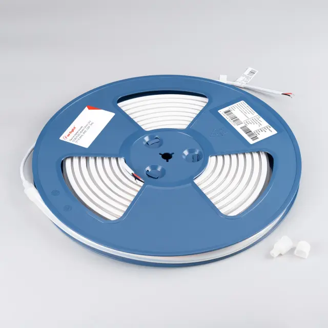 Светодиодная лента герметичная COB-PL60-X544-12mm 24V Warm3000 (11.5 W/m, IP65, CSP, 5m), ракурс 2