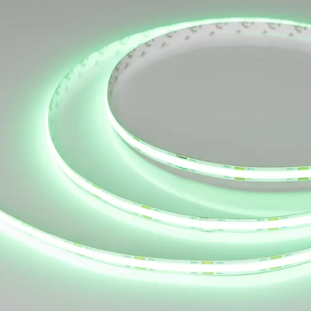 Светодиодная лента COB-X544-8mm 24V Green (11.5 W/m, IP20, CSP, 5m)