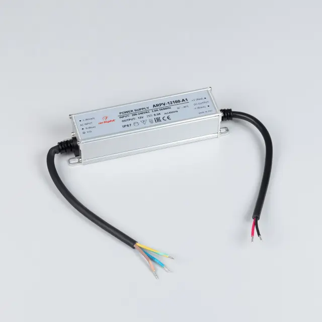 Блок питания ARPV-12100-A1 (12V, 8.3A, 100W), ракурс 2