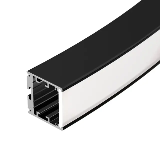 Профиль SL-ARC-3535-D320-W90 BLACK (260мм, дуга 1 из 4)