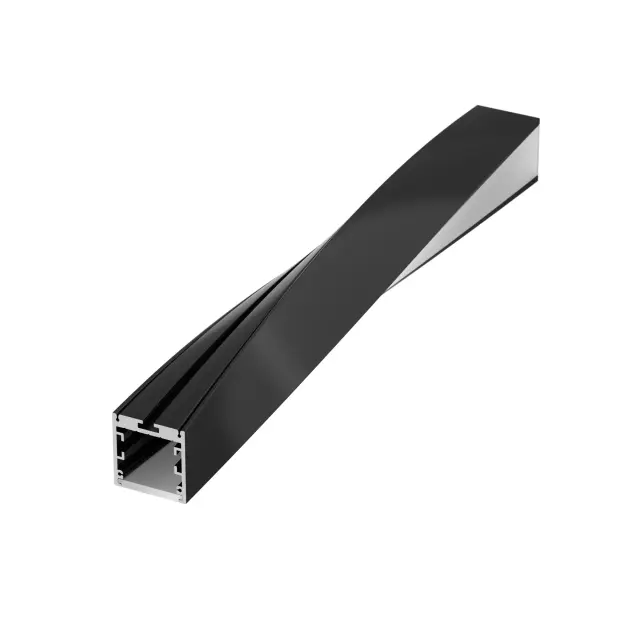 Профиль SL-ARC-3535-TWIST90L-400 BLACK, ракурс 2