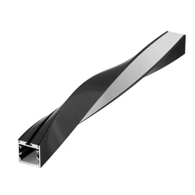 Профиль SL-ARC-3535-TWIST180-500 BLACK, ракурс 2