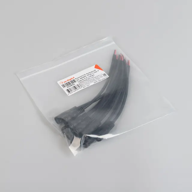 Коннектор выводной DC-MONO-2PIN-L150-F (JACK 5.5, LOCK), ракурс 2