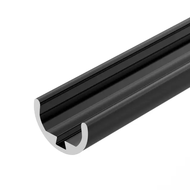Профиль ROUND-D10.5-2000 ANOD BLACK, ракурс 3