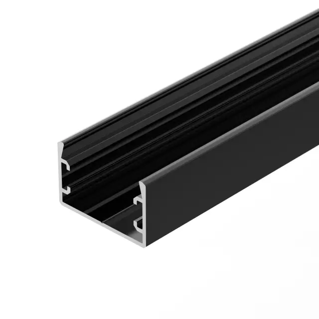 Профиль PLS-LOCK-H16-SMT-2000 ANOD BLACK, ракурс 3