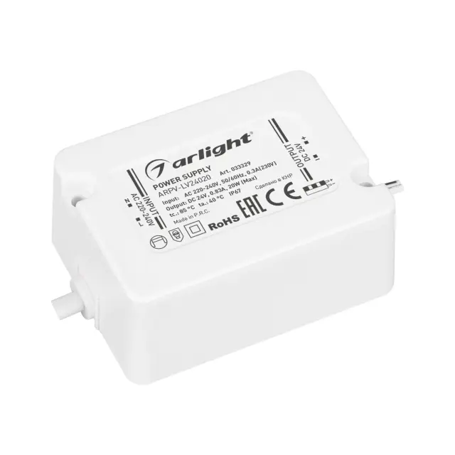 Блок питания ARPV-LV24020 (24V, 0.83A, 20W)