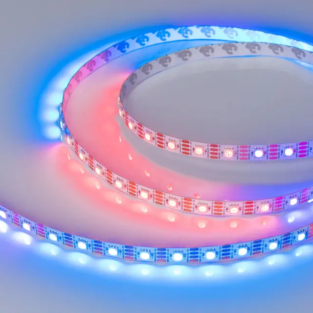 Светодиодная лента SPI-B60-10mm 12V RGB-PX1-RAM (9.3 W/m, IP20, 5060, 5m)