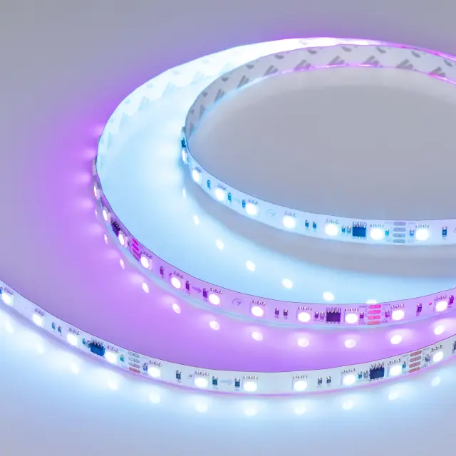 Светодиодная лента DMX-B60-10mm 24V RGB-PX6 (15 W/m, IP20, 5060, 5m)