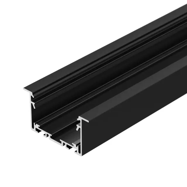 Профиль S2-LINIA69-F-2500 SEAMLESS BLACK, ракурс 3