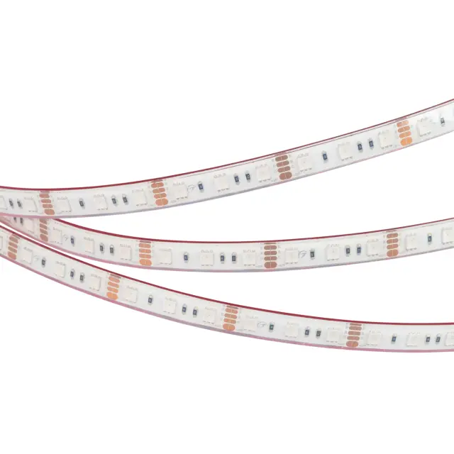 Светодиодная лента герметичная RTW-PFS-B60-13mm 12V RGB (14.4 W/m, IP68, 5060, 5m), ракурс 2