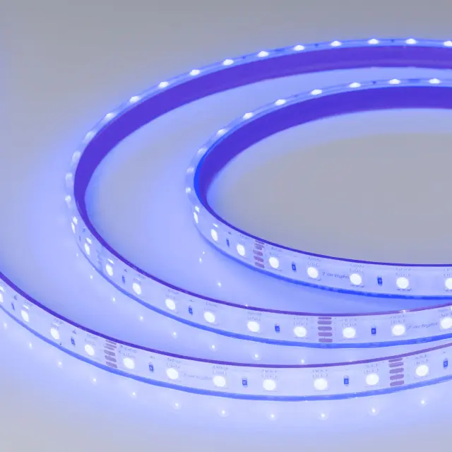 Светодиодная лента герметичная RTW-PFS-B60-13mm 24V RGB (14.4 W/m, IP68, 5060, 5m), ракурс 3