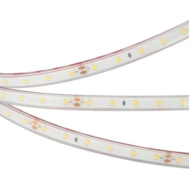 Светодиодная лента герметичная RTW-PFS-A60-11mm 24V White6000 (4.8 W/m, IP68, 2835, 5m), ракурс 3
