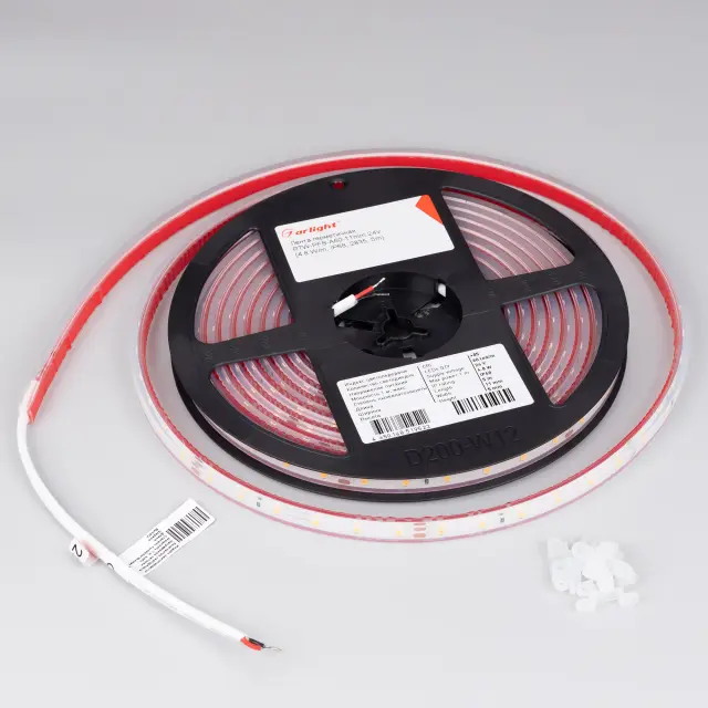 Светодиодная лента герметичная RTW-PFS-A60-11mm 24V Warm3000 (4.8 W/m, IP68, 2835, 5m), ракурс 3