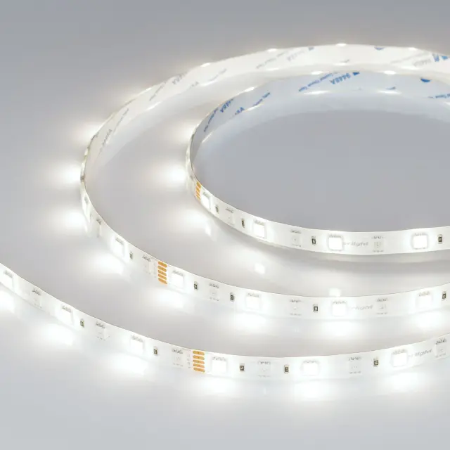Светодиодная лента RTW-SE-B60-10mm 24V RGBW-White (14.4 W/m, IP65, 5060, 5m), ракурс 2