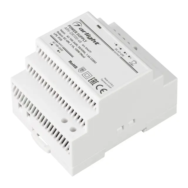 Блок питания ARV-DR100-48 (48V, 2.1A, 100W)