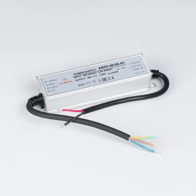 Блок питания ARPV-48100-A1 (48V, 2.08A, 100W), ракурс 2