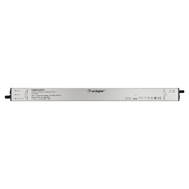 Блок питания ARPV-LG24240-LINEAR-PFC (24V, 10A, 240W), ракурс 3