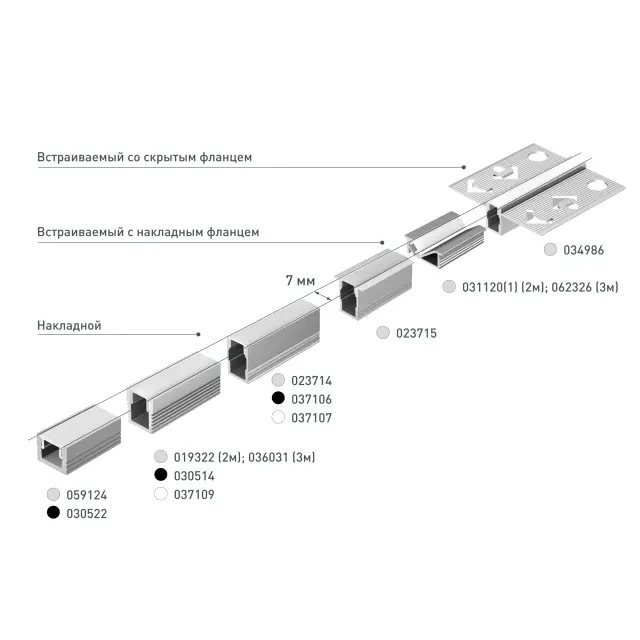Профиль SL-LINIA8-FANTOM-2000 ANOD, ракурс 5