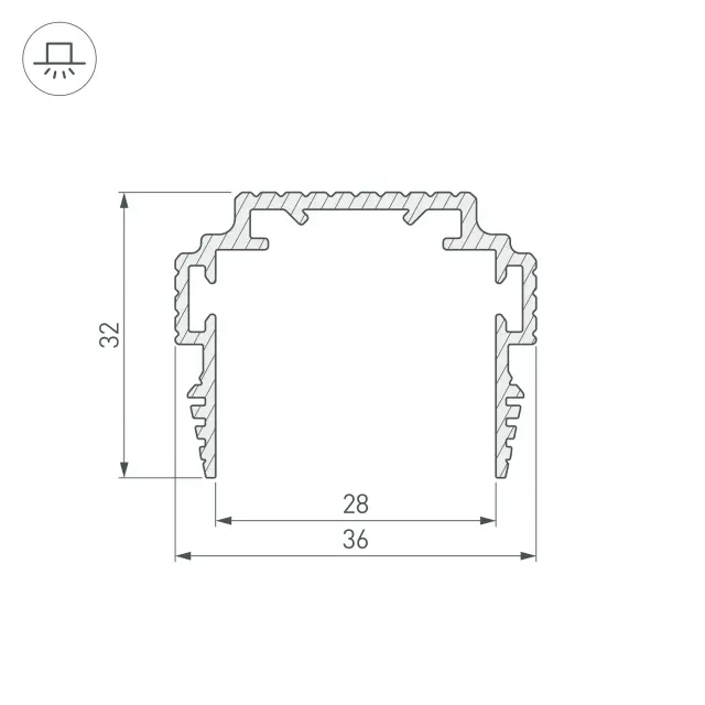 Профиль-держатель TEK-PLS-ZM-TK-2000, ракурс 3
