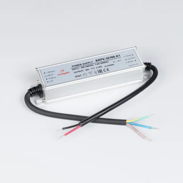 Блок питания ARPV-36100-A1 (36V, 2.78A, 100W), ракурс 2