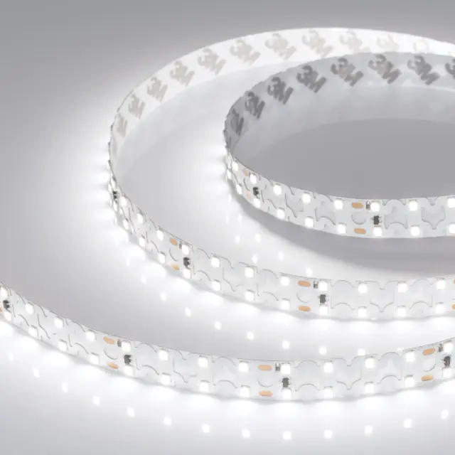 Светодиодная лента RZ-A160-15mm 24V White6000 (19.2 W/m, IP20, 2835, 5m), ракурс 2