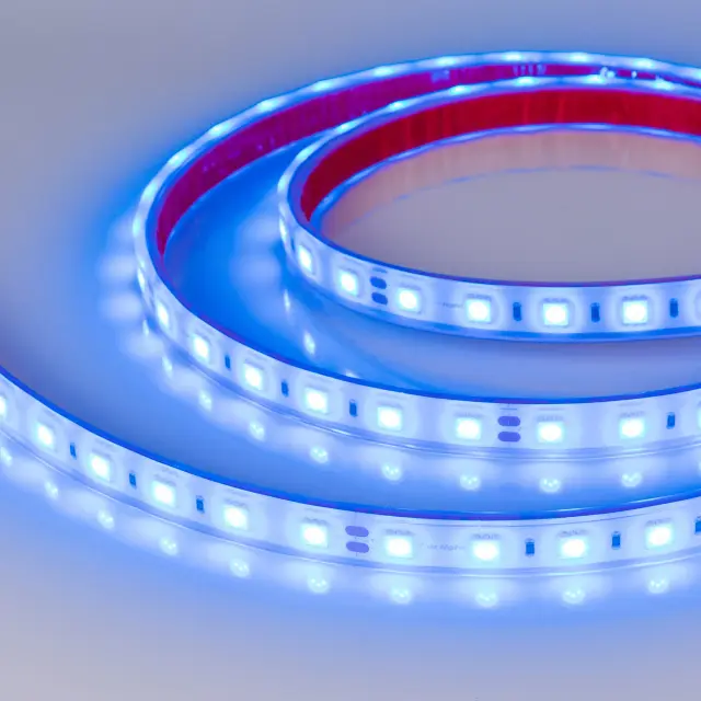 Светодиодная лента герметичная RTW-PFS-B60-13mm 24V Blue (14.4 W/m, IP68, 5060, 5m)
