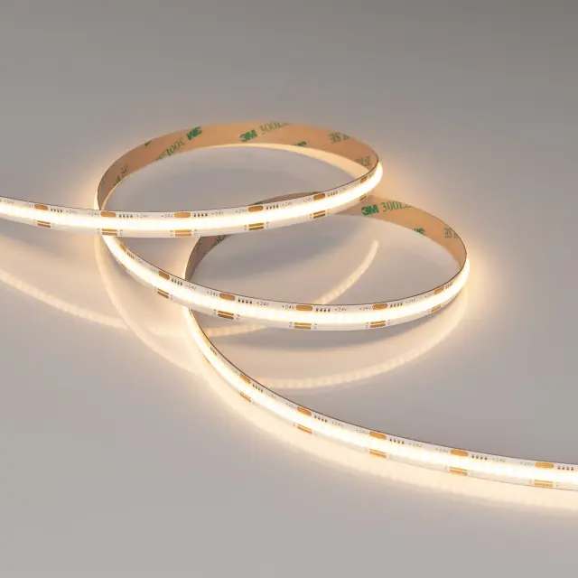 Светодиодная лента COB-X576-10mm 24V White-MIX (16.5 W/m, IP20, CSP, 5m), ракурс 2