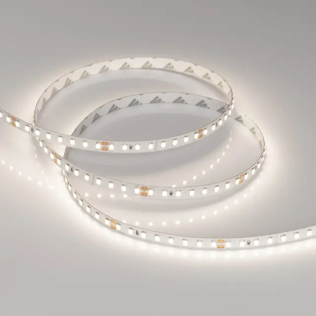 Светодиодная лента RT-A128-8mm 24V Day4000 (10 W/m, IP20, 5m), ракурс 2
