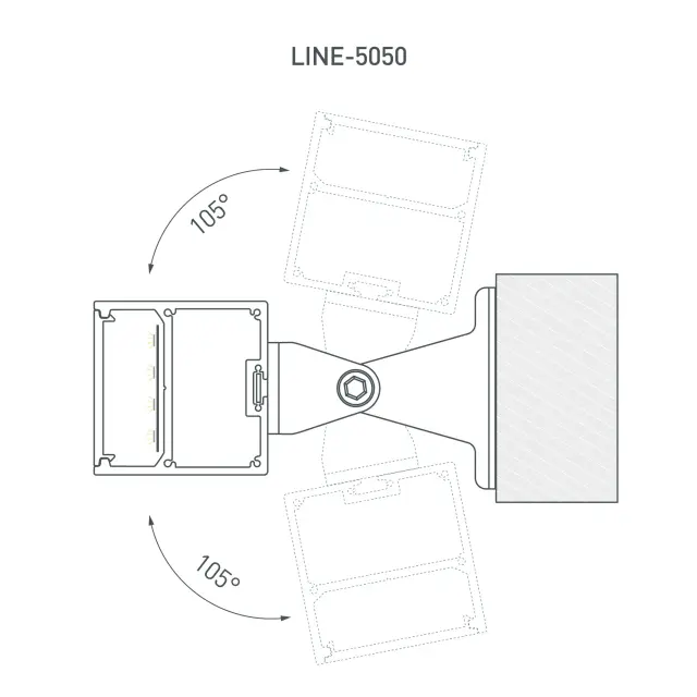 Профиль SL-LINE-5050-3000 BLACK, ракурс 6