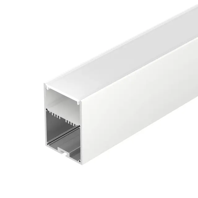 Профиль с экраном SL-LINE-4970-2500 WHITE+OPAL