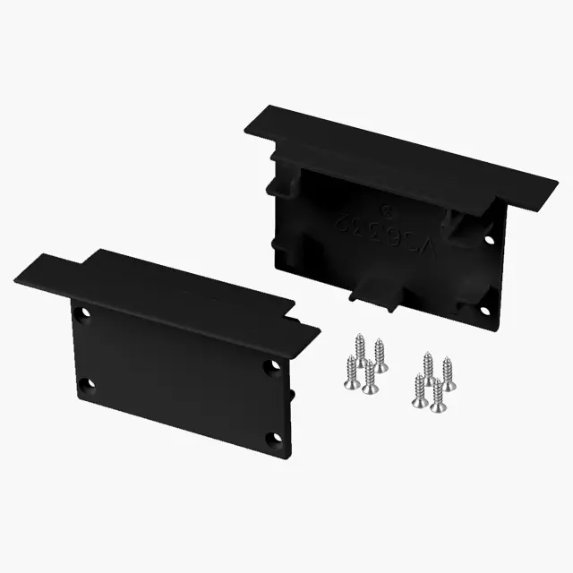 Профиль с экраном SL-LINIA62-F-2500 BLACK+OPAL, ракурс 2