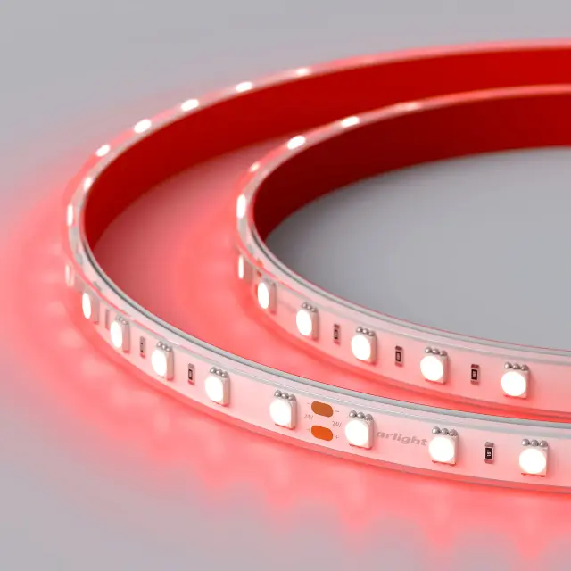 Светодиодная лента герметичная RTW-PFS-B60-13mm 24V Red (14.4 W/m, IP68, 5060, 5m)