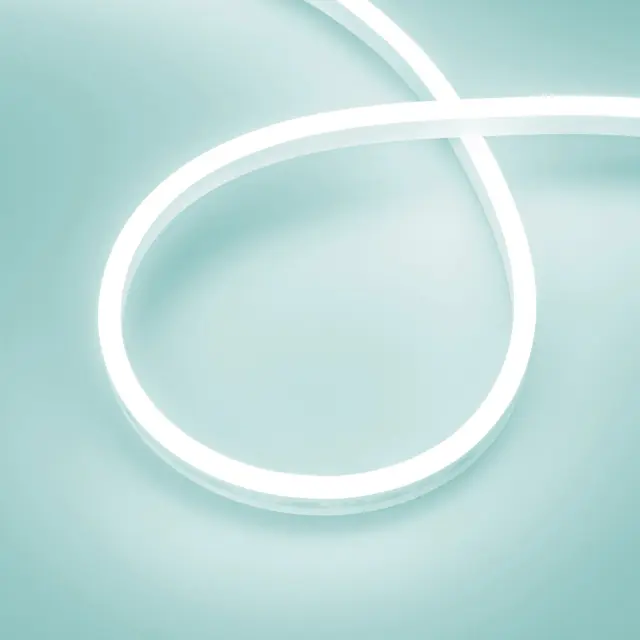 Гибкий неон AURORA-PS-A120-12x6mm 24V Azure (10 W/m, IP65, 2835, 5m)