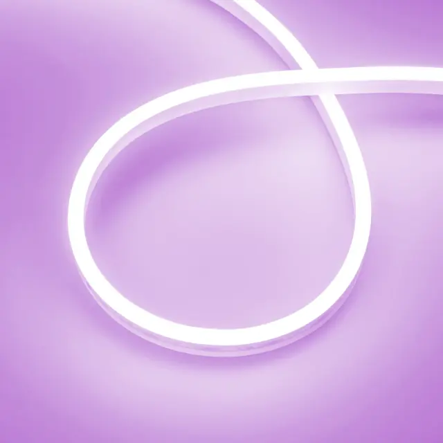 Гибкий неон AURORA-PS-A120-12x6mm 24V Purple (10 W/m, IP65, 2835, 5m)